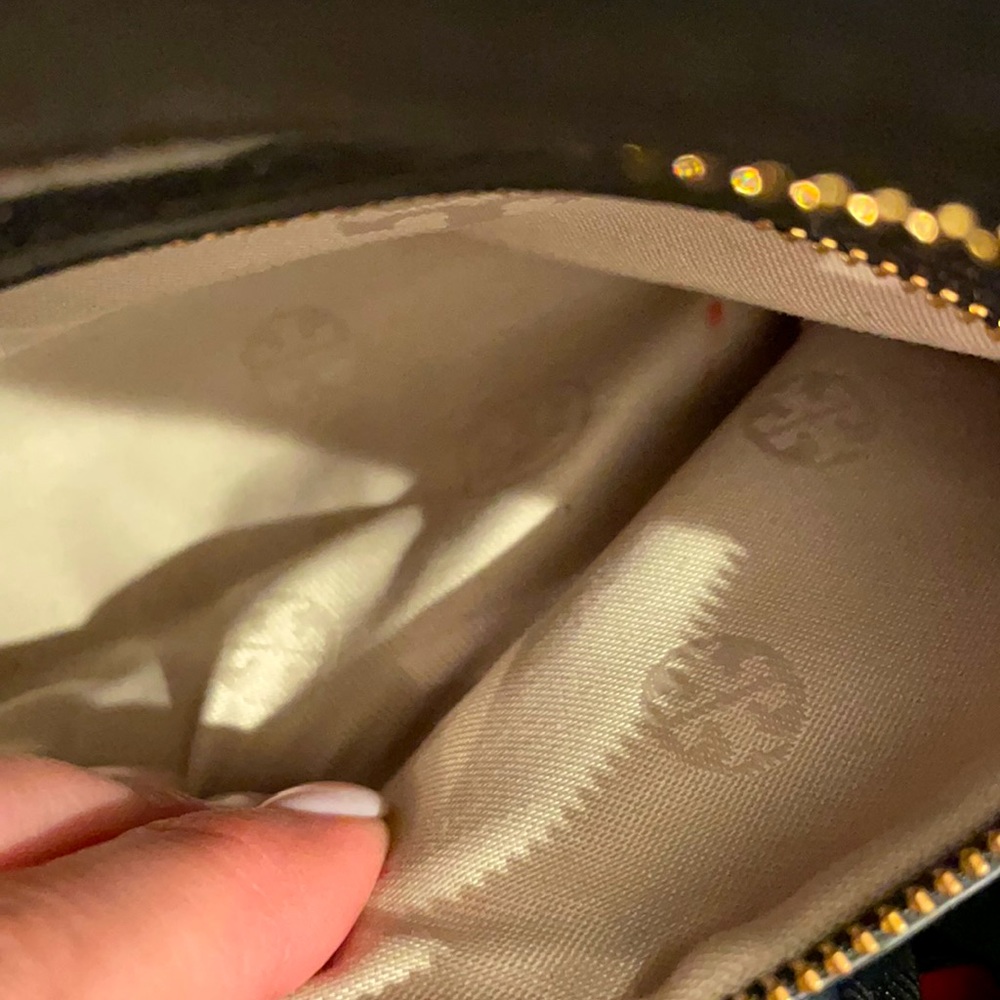 Tory Burch Black & Gold Mini Amanda Satchel - Picture 7 of 7